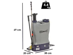 BullMach Pandora 16EM Li - Pompa Irroratrice A Spalla Elettrica A Batteria E Manuale - 12V 8Ah -Cura Del Giardino bullmach pandora 16em li pompa irroratrice a spalla elettrica a batteria e manuale 12v 8ah pompa per irrorazione spalleggiata 43420 3 1689000624 IMG 64ac1ab0cbd38