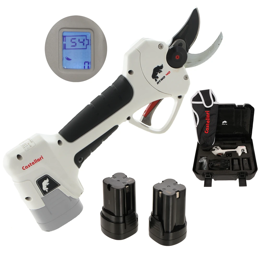 Castellari Ryno 40 - Forbice Elettrica Da Potatura - 2x 14.4V 2.5 Ah 1 Castellari Ryno 40 - Forbice Elettrica Da Potatura - 2x 14.4V 2.5 Ah