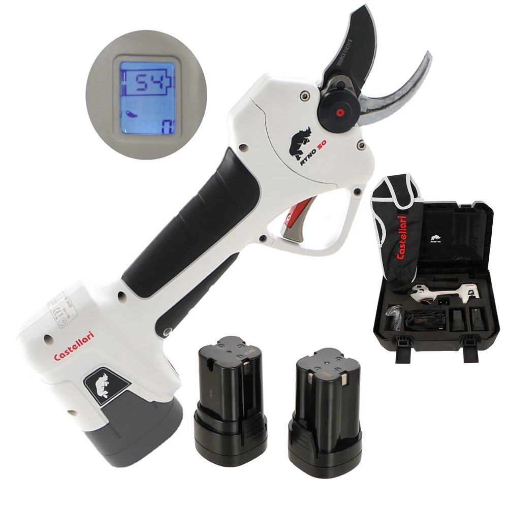 Castellari Ryno 50 - Forbice Elettrica Da Potatura - 2x 14.4V 2.5 Ah 1 Castellari Ryno 50 - Forbice Elettrica Da Potatura - 2x 14.4V 2.5 Ah