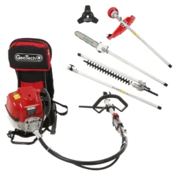 GeoTech GT-4 36 BP - Decespugliatore A Scoppio Multifunzione A Zaino A Benzina 4 Tempi