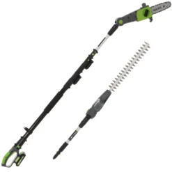 Kit Potatore E Tagliasiepe Verdemax PTT20 Telescopico - Batteria 20V 2Ah