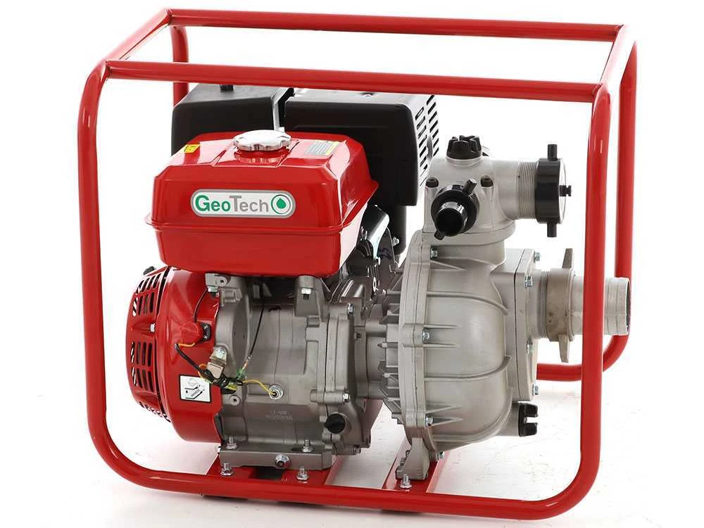 Motopompa A Scoppio GeoTech LHP80 Raccordi Da 80 Mm - 3 Pollici, Autoadescante - 13 Hp 2 Motopompa A Scoppio GeoTech LHP80 Raccordi Da 80 Mm - 3 Pollici, Autoadescante - 13 Hp - immagine 2