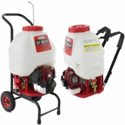 Pompa Irroratrice A Scoppio Spalleggiata/trolley GeoTech SP 300 4T Con Motore A Benzina