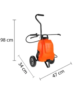 Pompa Irroratrice Elettrica A Batteria Al Litio Stocker Spalleggiata/trolley Con Serbatoio 12L -Cura Del Giardino pompa irroratrice elettrica a batteria al litio stocker spalleggiata trolley con serbatoio 12l pompa irrorazione a spalla e trolley stocker 15907 0 1552990524 Misure lungo verticale