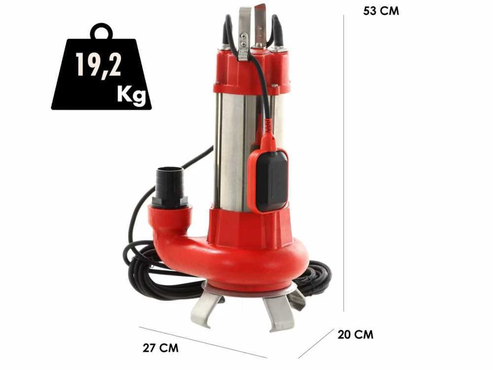 Pompa Sommersa Elettrica Per Acque Scure Valex ESP1101N - Elettropompa Inox E Ghisa 1100W 3 Pompa Sommersa Elettrica Per Acque Scure Valex ESP1101N - Elettropompa Inox E Ghisa 1100W - immagine 3