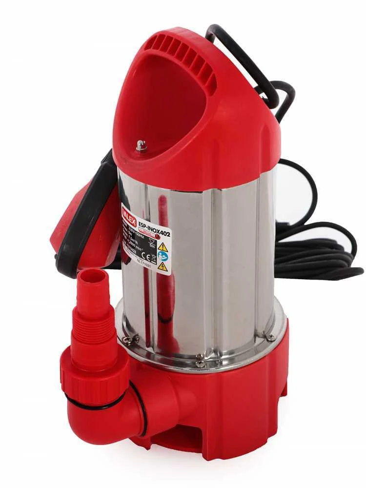 Pompa Sommersa Elettrica Per Acque Sporche Valex ESP-INOX402 - Elettropompa Da 400 W 5 Pompa Sommersa Elettrica Per Acque Sporche Valex ESP-INOX402 - Elettropompa Da 400 W - immagine 5