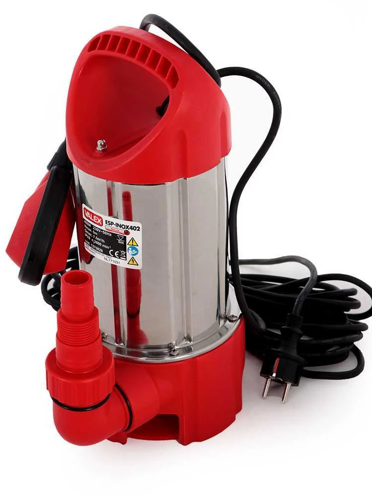 Pompa Sommersa Elettrica Per Acque Sporche Valex ESP-INOX402 - Elettropompa Da 400 W 13 Pompa Sommersa Elettrica Per Acque Sporche Valex ESP-INOX402 - Elettropompa Da 400 W - immagine 13