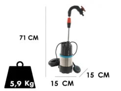 Pompa Sommersa Gardena 4700/2 Inox Per Acque Chiare - 550W -Cura Del Giardino pompa sommersa gardena 4700 2 inox per acque chiare 550w pompa sommersa gardena 4700 2 inox per acque chiare 26163 3 1606490315 IMG 5fc118cbc8ddb