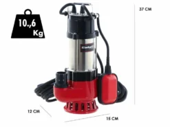 Pompa Sommersa Per Acque Scure Einhell GC-DP 5010G - Corpo Inox - 12000 L/h -Cura Del Giardino pompa sommersa per acque scure einhell gc dp 5010g corpo inox 12000 l h pompa sommersa per acque scure einhell gc dp 5010g 24739 3 1596634775 IMG 5f2ab697657bf