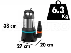 Pompa Sommersa Per Acque Sporche Gardena 20000 Aquasensor Art. 9044-20 -Cura Del Giardino pompa sommersa per acque sporche gardena 20000 aquasensor art 9044 20 pompa sommersa gardena 20000 aquasensor per acque sporche 29776 1 1623314474 IMG 60c1d02a8d9db