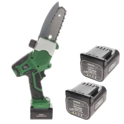 Potatore Elettrico A Batteria GreenBay TopSaw 5C - Con 2 Batterie Da 16,8 V - 2 Ah