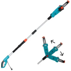 Potatore Elettrico Su Asta Di Prolunga Telescopica Gardena TCS 720/20 - Sega A Catena 20 Cm