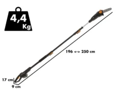 Potatore Su Asta Di Prolunga Telescopica A Batteria Multifunzione Alpina AMT 20 Li - Batteria 20V 4Ah -Cura Del Giardino potatore su asta di prolunga telescopica a batteria multifunzione alpina amt 20 li batteria 20v 4ah potatore telescopico a batteria alpina amt 20 li kit 26886 5 1611761927 IMG 601189077de0f