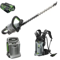 PROMO EGO Tagliasiepi A Zaino EGO HTX 6500 Con Zaino Porta Batterie BHX 1000 56V - 5Ah