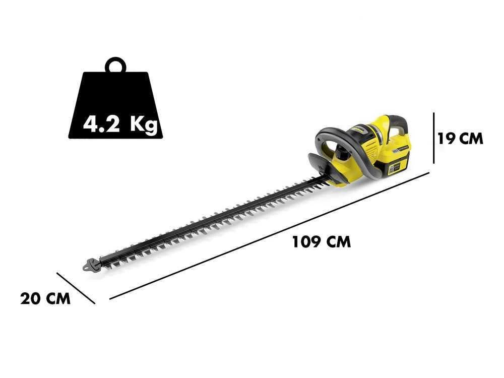 Tagliasiepi A Batteria Karcher HGE 36-60 - Lama 60 Cm - 36 V - immagine 4
