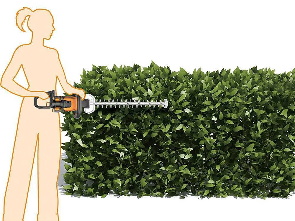 Tagliasiepi Elettrico A Batteria Worx WG284E - 2 Batterie 2x20V 2Ah - Lama 60 Cm In Acciaio 5 Tagliasiepi Elettrico A Batteria Worx WG284E - 2 Batterie 2x20V 2Ah - Lama 60 Cm In Acciaio - immagine 5