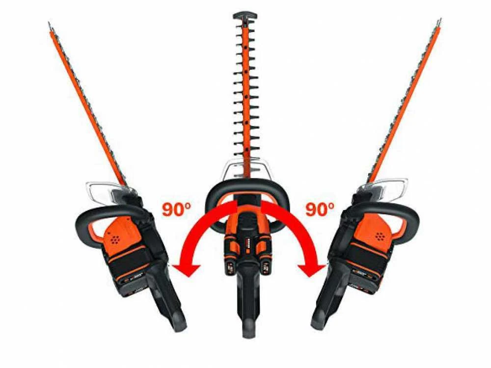 Tagliasiepi Elettrico A Batteria Worx WG284E - 2 Batterie 2x20V 2Ah - Lama 60 Cm In Acciaio 8 Tagliasiepi Elettrico A Batteria Worx WG284E - 2 Batterie 2x20V 2Ah - Lama 60 Cm In Acciaio - immagine 8