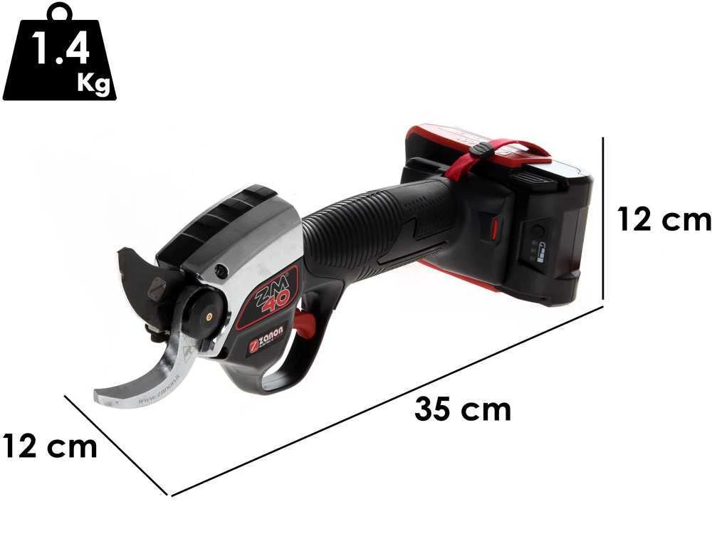 Zanon ZM 40 - Forbice Elettrica Da Potatura - 2x 2.5Ah/21V Max 3 Zanon ZM 40 - Forbice Elettrica Da Potatura - 2x 2.5Ah/21V Max - immagine 3